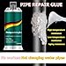 Metal Glue, High Temp Resistant Strong Sealant, 90g Industrial Adhesive for Metal Repair, Universal for Ceramic Wood Glass Fiber