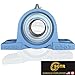(2 Pack) Heavy Duty UCP207-23 Pillow Block Bearing, 1-7/16 inch Bore, Self-Alignment, Industrial Grade, Super Protective Seal, Chrome Steel Bearing Units, Solid Cast Iron Units