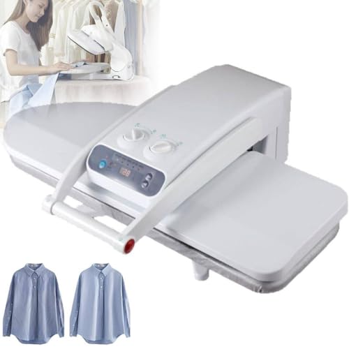 YEHOZZ Repasseur Vapeur électronique 80 x 31 cm, 1800 w. Presse Vapeur Numérique Intelligente avec 5 programmes pour Différents Types De Tissus. Usage Domestique Et Professionnel Nostand