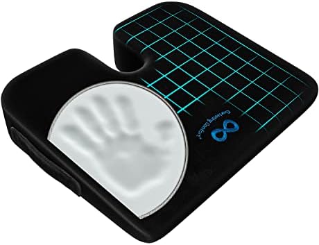 Everlasting Comfort Car and Truck Seat Cushion - Memory Foam Wedge Chair Driving Pillow (Black)