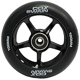 Cox Swain 2 STK. X-385 High End 100mm Stunt Scooter Rollen Alu Core - ABEC 11 Lager, Black/Black