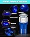 UNXMRFF 25-Pack 194 LED Light Bulb, Super Bright T10 LED Bulb Blue, 2825 Bulb 5050 Chipset 5-SMD, W5W 168 LED Bulbs Replacement for 12V Car Interior Dome Map Door Courtesy License Plate Lights