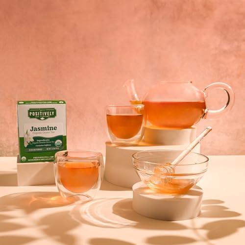 Image of Positively Tea, Organic Jasmine Green Tea Bags, 20 Count