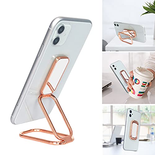 ZC GEL Foldable Cell Phone Stand for Desk, Reusable Phone Ring Holder Hand Gripper with Adjustable Cellphone Stand Finger Kickstand for Office Desktop Bed