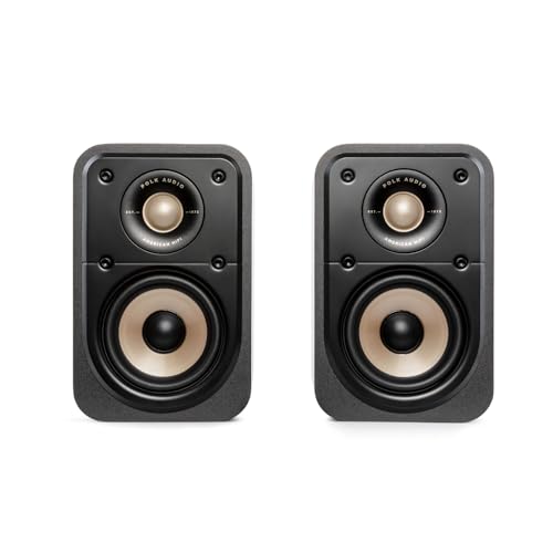 Polk Audio Signature Elite ES10 Satellite Surround Speakers, High-Resolution, Hi-Fi, Dolby Atmos & DTS:X Compatible, Wall-Mountable (Pair) - Black - Image 3