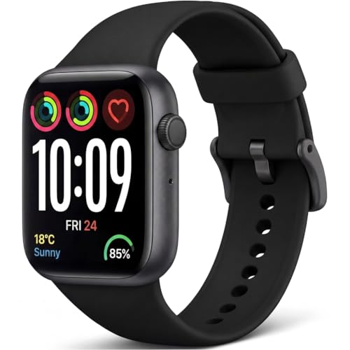 Smart Watch, Fitness Watch for Women Men Old Black