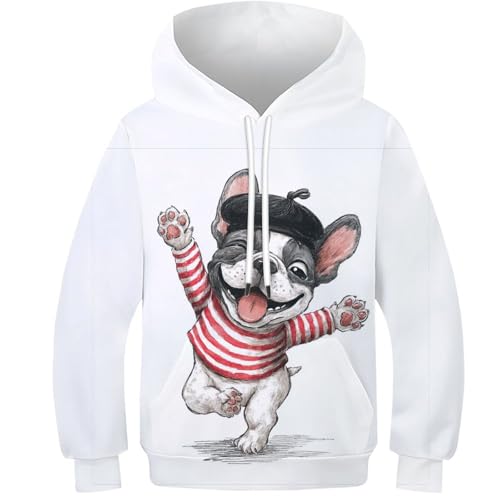 Pulls capuche imprimé 3D chien sweat-shirts pour cour de récré