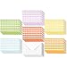 48 Pack All Occasion Assorted Blank Note Cards Greeting Cards Bulk Box Set - 6 Colorful Gingham Designs - Blank on the Inside Notecards with Envelopes Included - 4 x 6 Inches