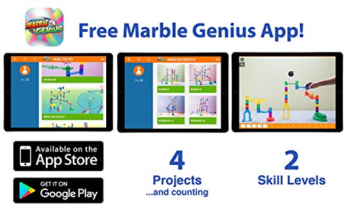 Marble Genius Marble Run (130 Complete Pieces) Maze Track or Race Game for Adults, Teens, Toddlers, or Kids Aged 4-8… - Image 7