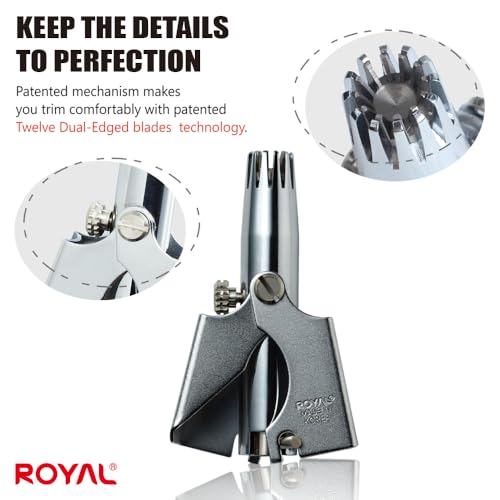 Image of ROYAL Battery Powered Nose Hair Trimmer For Men Manual Made In Korea