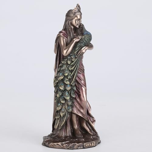 Estatua Hera Diosa Griega de Resina y Bronce 6.13 In miniatura 2