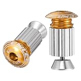 Taille - Bouchons De Barre En Aluminium Pour Velo De Route Diametre Exterieur: 23 mm / 0,91 pouces, Longueur totale: 39 mm / 1,54 pouces; la taille convient aux guidons avec un diametre interieur: 18-20 mm; Couleur: Or; Poids par paire: 31g / 1,1oz.