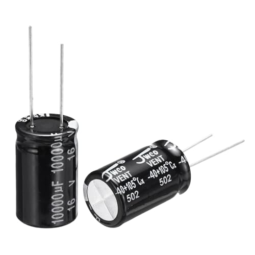 Image of sourcing map 10000uF 16V 16x30mm Electrolytic Capacitor, Radial Leads Aluminum Capacitors for TV, LCD Monitor, VCD, 5Pcs