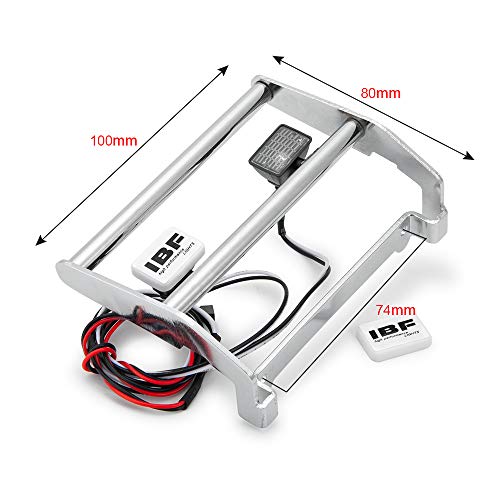 Mohero Metal Front Bumper With 2 Led Lights For 1/10 Trx4 Bronco Rc Crawler Car Accessories #TOP1