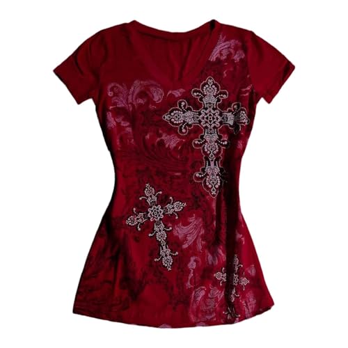 Chemise d'été vintage Y2K légère et respirante pour le loisir