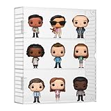 Kitguard Acrylic Display Case with 3 Adjustable Tiers for Mini Funko Pop Figures, Clear Wall Mounted or Desktop Display Case for Mini Action Figure, Collectibles and Rocks
