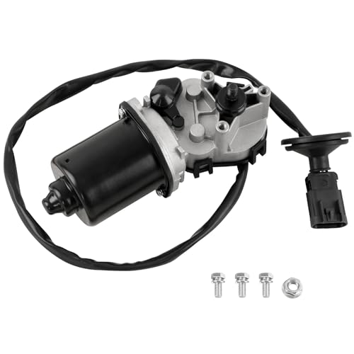 Image of Front Windshield Wiper Motor Compatible with 2004-2012 Chevy Colorado GMC Canyon Pickup, 2006 Isuzu i-280 i-350 Crew Cab Pickup, 2007-2008 i-290 i-370, 4-Pin, Replace# 401062 25809218 88958223