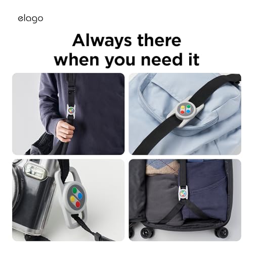 elago Capa Airtag Pet Collar W5 compatível com Apple AirTag - chaveiro de proteção contra quedas, de