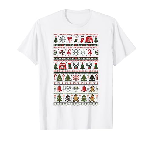 Diseño navideño feo festivo para fiestas de Navidad Camiseta