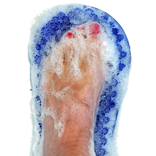 Soapy Soles Foot Scrubbing Pad & Massager, Pearl Blue #TOP2
