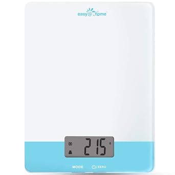 Easy@Home Digital Food Kitchen Scale, Professional Nutritional Calculator - Weight, Calories, Fat, Cholesterol, Carbohydrates - Diet Nutrient Diary Feature,ENC203