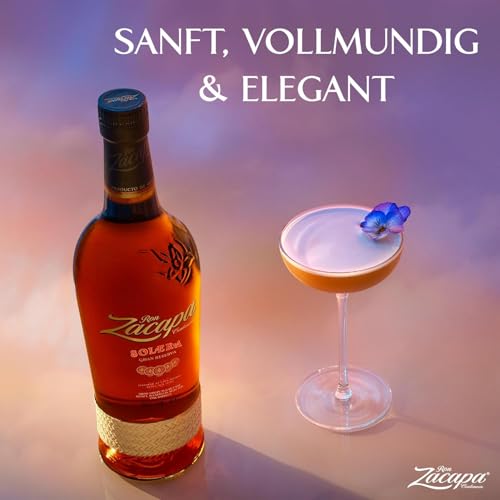 Zacapa Centenario Solera Rum, aromatischer Rum, gereift im Hochland Guatemalas, Geschenkidee, 40% Vol, 700ml Einzelflasche