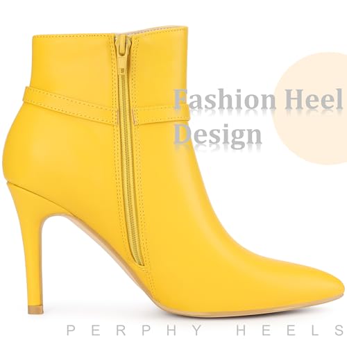 Perphy Pointed Toe Strappy Stiletto Heel Ankle Boots for Women4