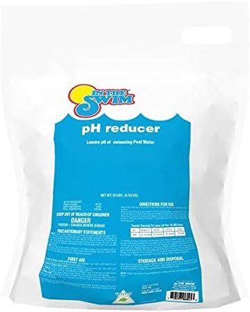 In The Swim pH Reducer for Swimming Pools, Spas, and Hot Tubs - Lowers Alkalinity - Prevents Cloudy Water - Balances Water - 90% Sodium Bisulfate - 10 Pounds