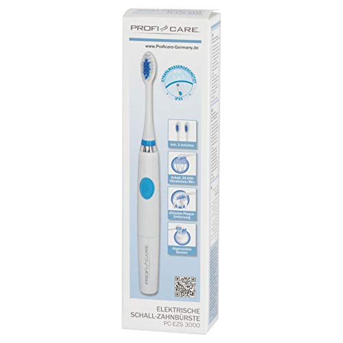 ProfiCare PC-EZS 3000 - Spazzolino elettrico sonico con 2 testine per una cura ottimale dei denti e igiene orale, funzionamento a batteria - 8