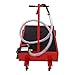 CUBELLIN 20 Gallon Oil Drain Pan with 110V Electric Pump Low Profile Oil Drain Pan 8Ft Long Hose & Rotatable Handle, 75L Rolling Oil Drain Cart