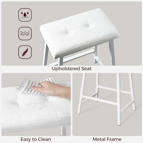 Mahancris B0CG5HDR5X Bar Stools, Set Of 2 Pu Upholstered Barstools thumb #4