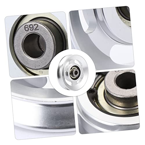 Veemoon Polia De Liga De Alumínio Rolo De Fitness Rolo De Exercício Roda De Elevação De Alumínio Rod