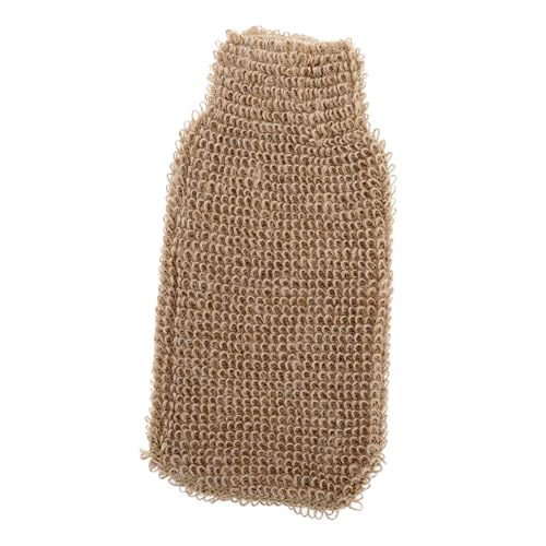 Gatuida Guantes Exfoliantes de Ducha de Yute con Diseño Innovador de Pulgar para Baño Manoplas Exfoliantes Suaves para Adultos Masaje y Limpieza Corporal Completa