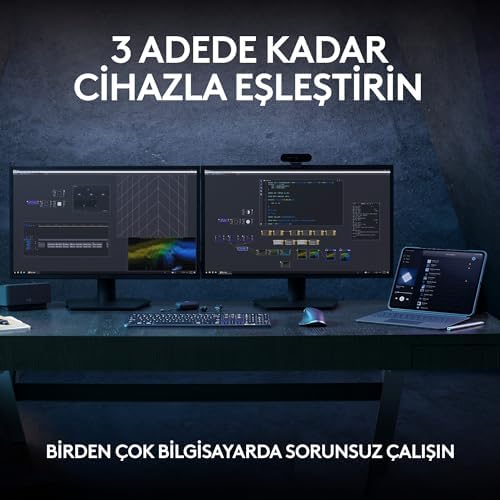 Logitech MX Keys S Kablosuz Klavye, Düşük Profil, Akıcı Hassas Sessiz Yazma, Programlanabilir Tuşlar, Arkadan Aydınlatma, Bluetooth, USB C Şarj Edilebilir, Siyah - Görsel 11