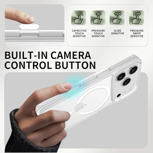 Coque iPhone 16 Plus blanc pailleté rigide et magnétique - 5