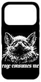 Installation facile Rage Consumes Me Bat Drôle Sarcastique Angry Dark Humour Colère Coque pour iPhone 17 Pro