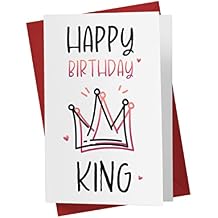 Karto Birthday Card for Husband & Boyfriend, Large 5.5 x 8.5 - Greeting Card