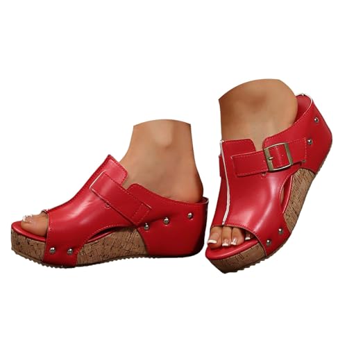 Sandales femme grande taille fin des douleurs aux pieds grâce au talon compensé