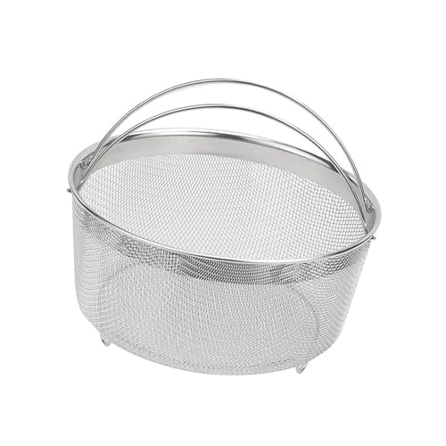 DeeRace 野菜 魚 フード スチーマー バスケット 野菜 スチーマー バスケット キッチン ザル 卵 中華鍋用 ステンレス スチーマー バスケット