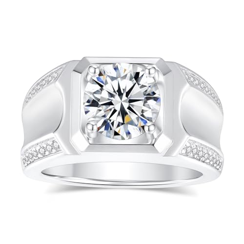 Round Anniversary Moissanite Wedding Band