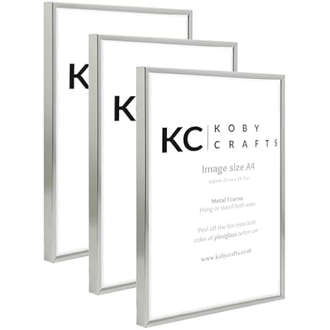 Koby Crafts Aluminium A4 Picture Frames Pack Cover