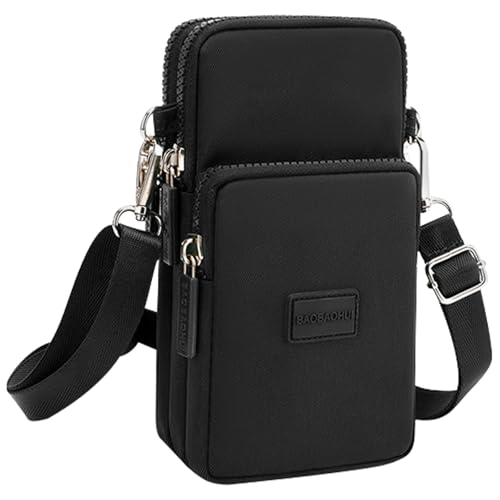 JSTHHTT Bolso Teléfono Móvil para Mujer, Bandolera Pequeña de Nailon Correa Ajustable, Mini Crossbody