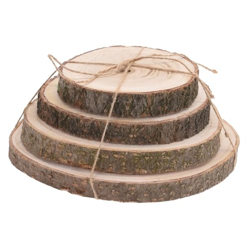 PERAGA GARDEN 4 Decorative Wooden Discs 14-16-18-20CM DECORATION HOME