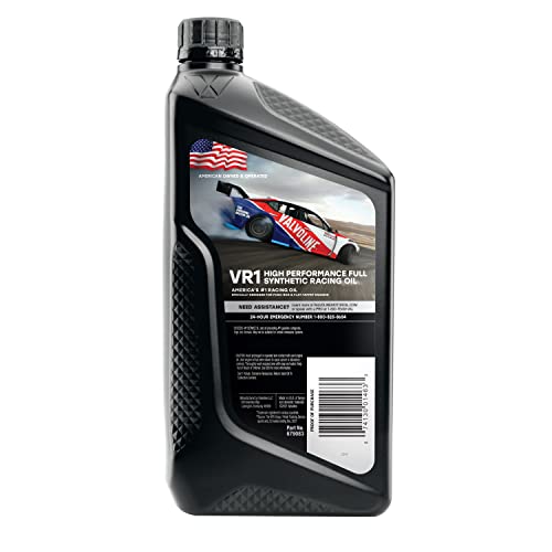 Image of Valvoline VR1 Racing Synthetic SAE 10W-30 Motor Oil 1 QT (Pack of 4)