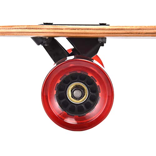 42 Inch Longboard Skateboard Complete Pintail,The Original Artisan Maple Skateboard Pintail Cruiser For Cruising, Carving, Free-Style And Downhill（Bloom） #TOP5