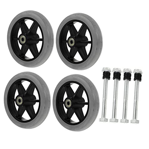 GLEAVI 車椅子用前輪 交換用ユニバーサルホイール 耐摩耗性設計 静音 ヤ 車椅子アクセサリー