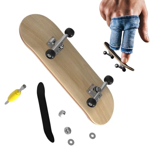 Mini Skateboard Toy - Deck Truck Fingerboard Skate Toy, Finger Skateboard Arce 5 Capas, Maple and Alloy Finger Skateboards, Fingers Skateboards with Ball Wheels, Reduce Pressure