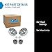 TRQ Wheel Bearing & Hub Kit Compatible with 2000-2006 Audi TT Quattro 1998-2010 Volkswagen Beetle 2000-2005 Golf 1999-2005 Jetta