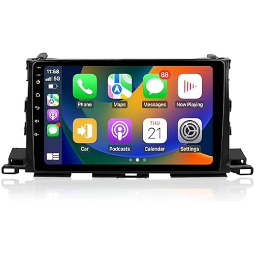 6G 128G Touch Screen Car Stereo for Toyota Highlander 2014-2019