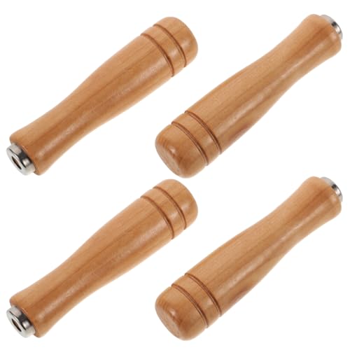 Miniatura 2 de Artibetter Mango De Lima De Madera 4 Uds Repuesto Ergonomico Antideslizante Para Herramientas Manuales De Corte Y Raspado Portatil